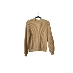 Forever 21 With Purpose Ladies Knit Sweater Camel Color Size Small